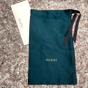 Gucci satin sunglasses eyewear pouch drawstring